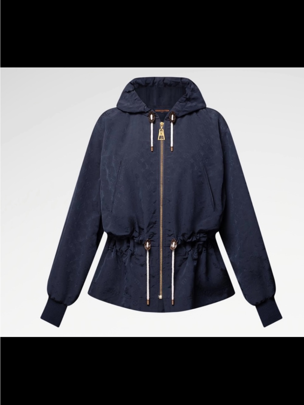 Louis Vuitton 100% Authentic Dark Blue Monogram water-proof Utility Jacket